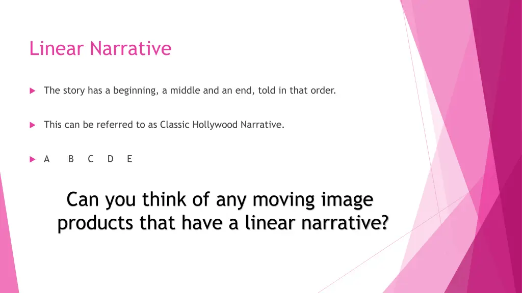 linear narrative