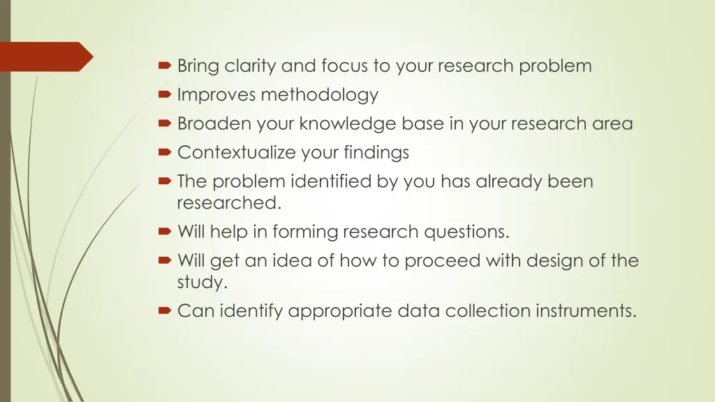 bring clarity and focus to your research problem