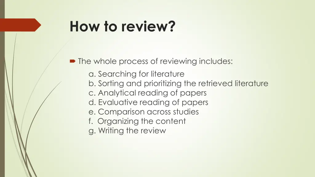 how to review