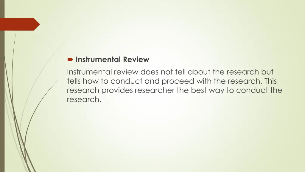 instrumental review instrumental review does