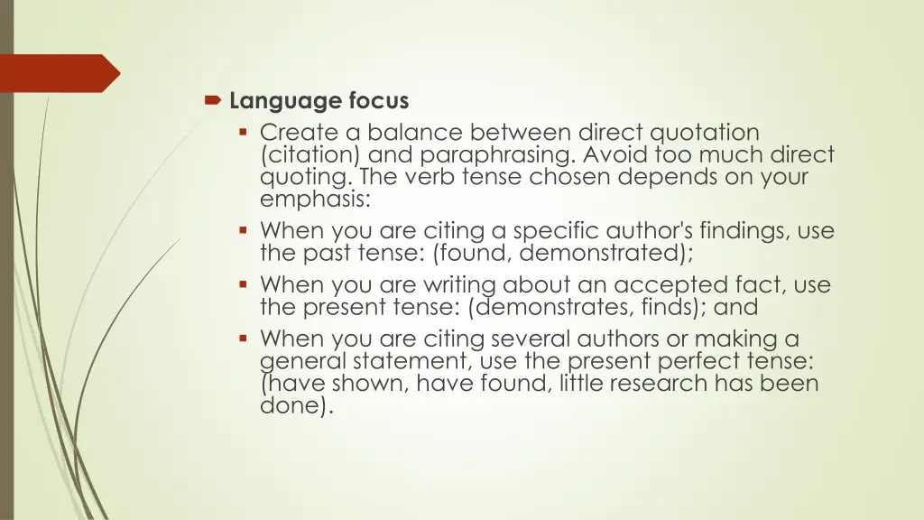 language focus create a balance between direct