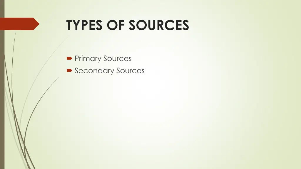 types of sources