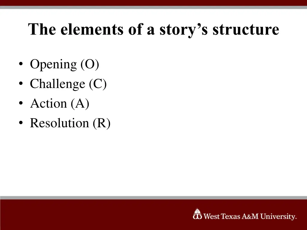 the elements of a story s structure