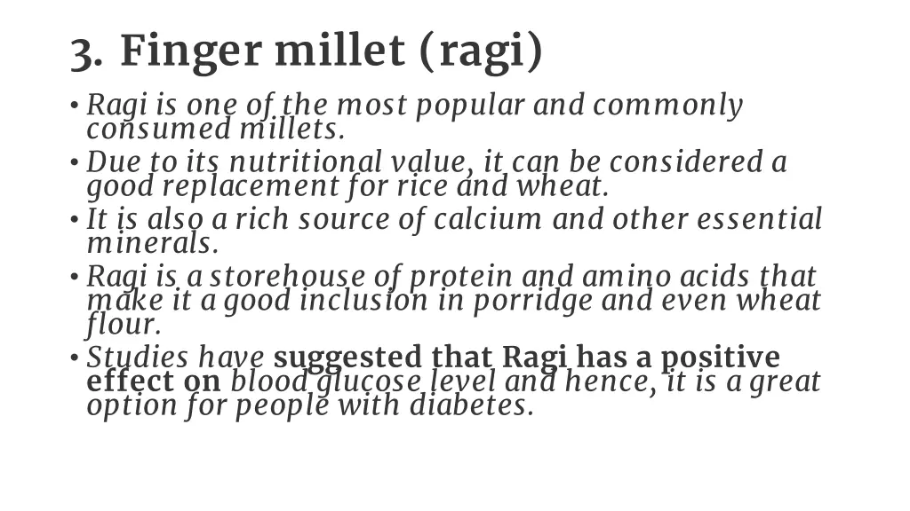 3 finger millet ragi ragi is one of the most