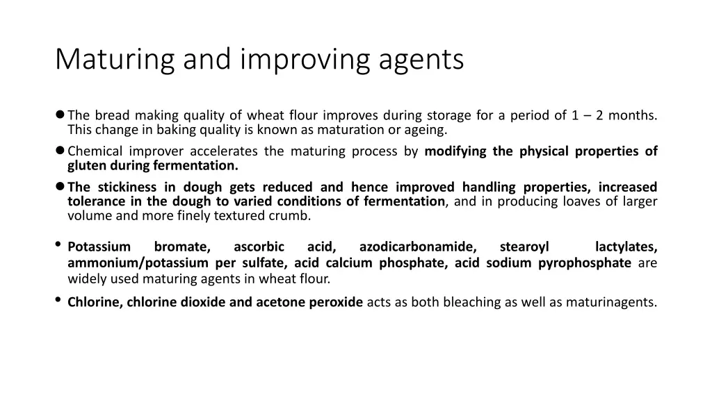 maturing and improving agents