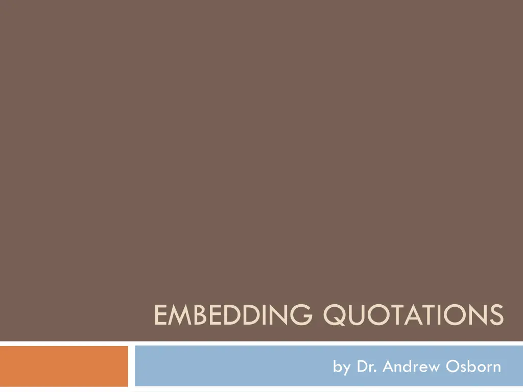 embedding quotations 1