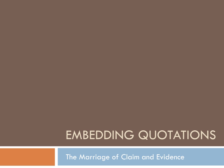 embedding quotations