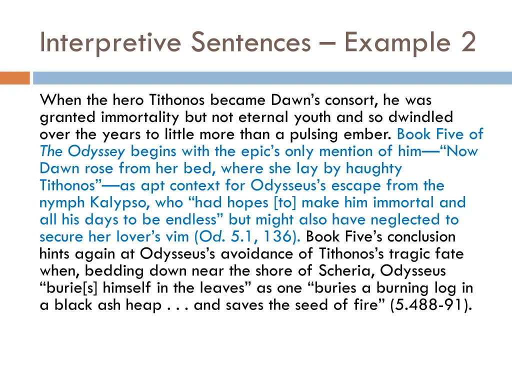 interpretive sentences example 2