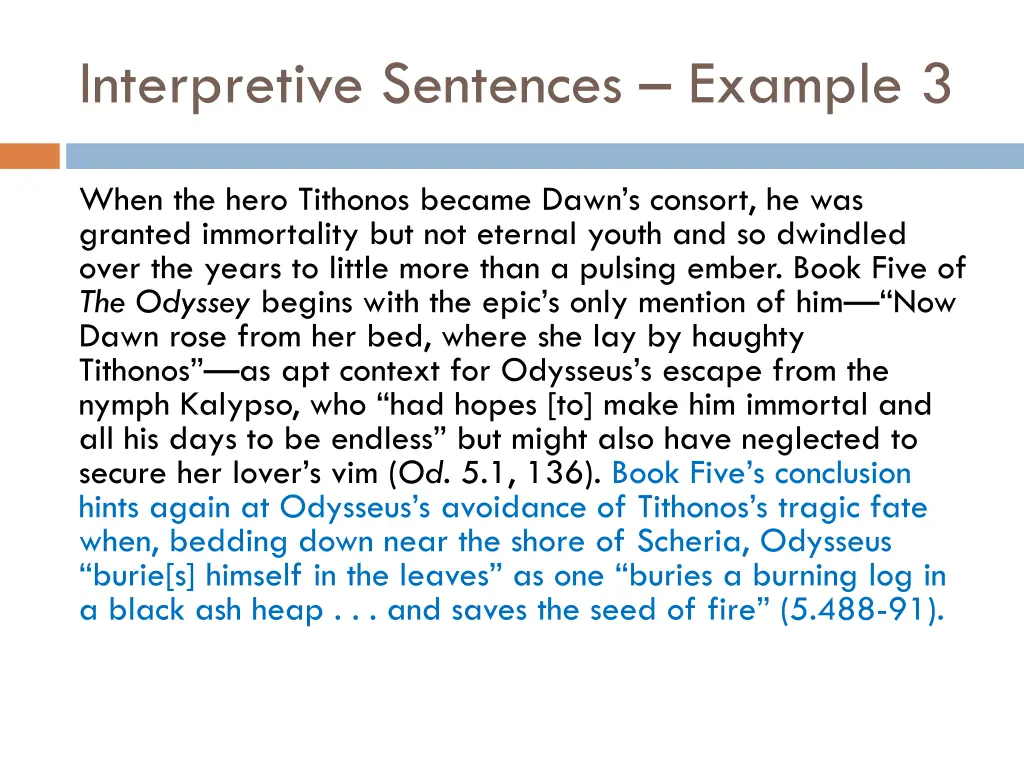 interpretive sentences example 3