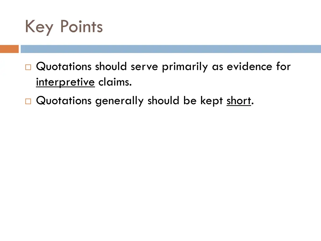 key points 1