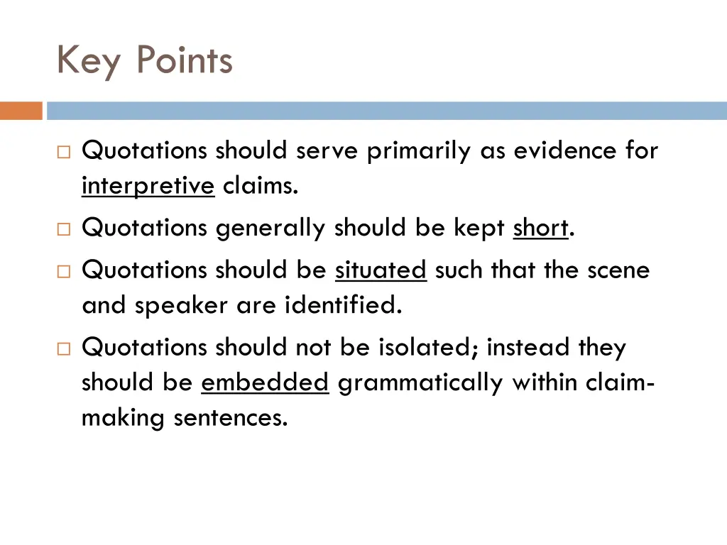 key points 3