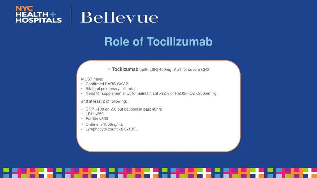 role of tocilizumab