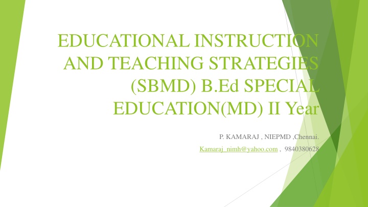 educational instruction and teaching strategies