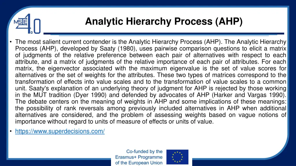 analytic hierarchy process ahp 4