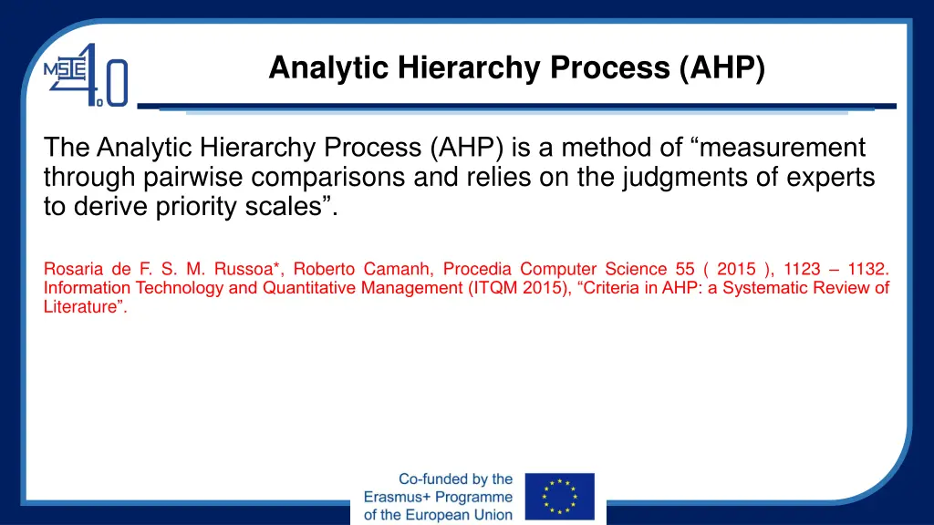 analytic hierarchy process ahp 7