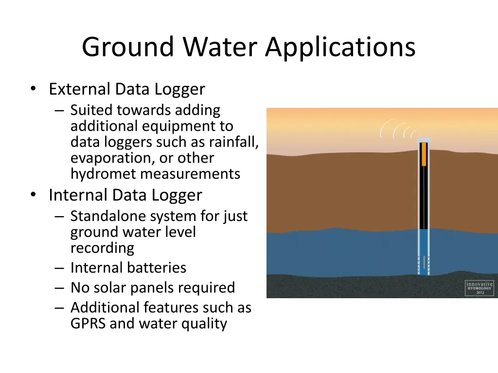 ground water applications