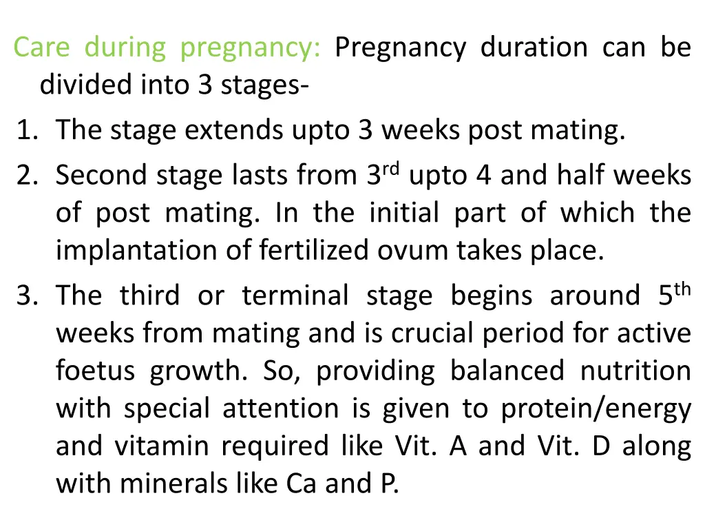 care during pregnancy pregnancy duration