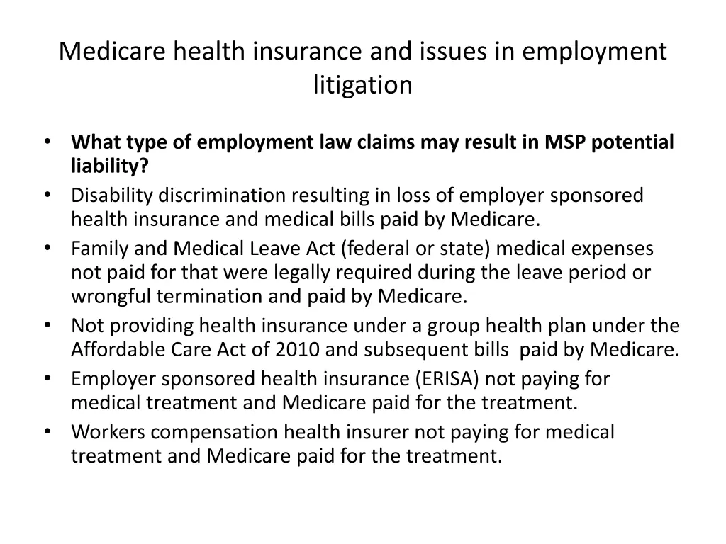 medicare health insurance and issues 1