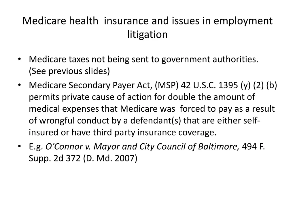 medicare health insurance and issues