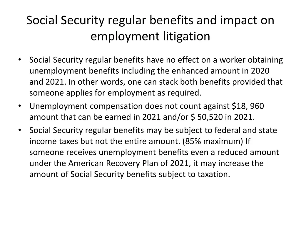 social security regular benefits and impact 3