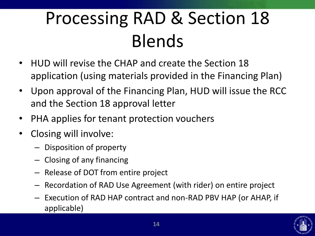 processing rad section 18 blends hud will revise