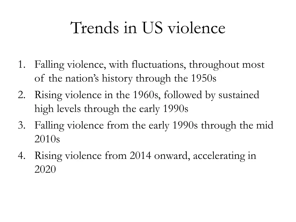 trends in us violence