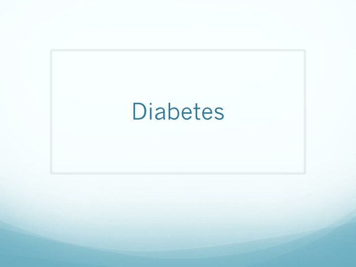 diabetes