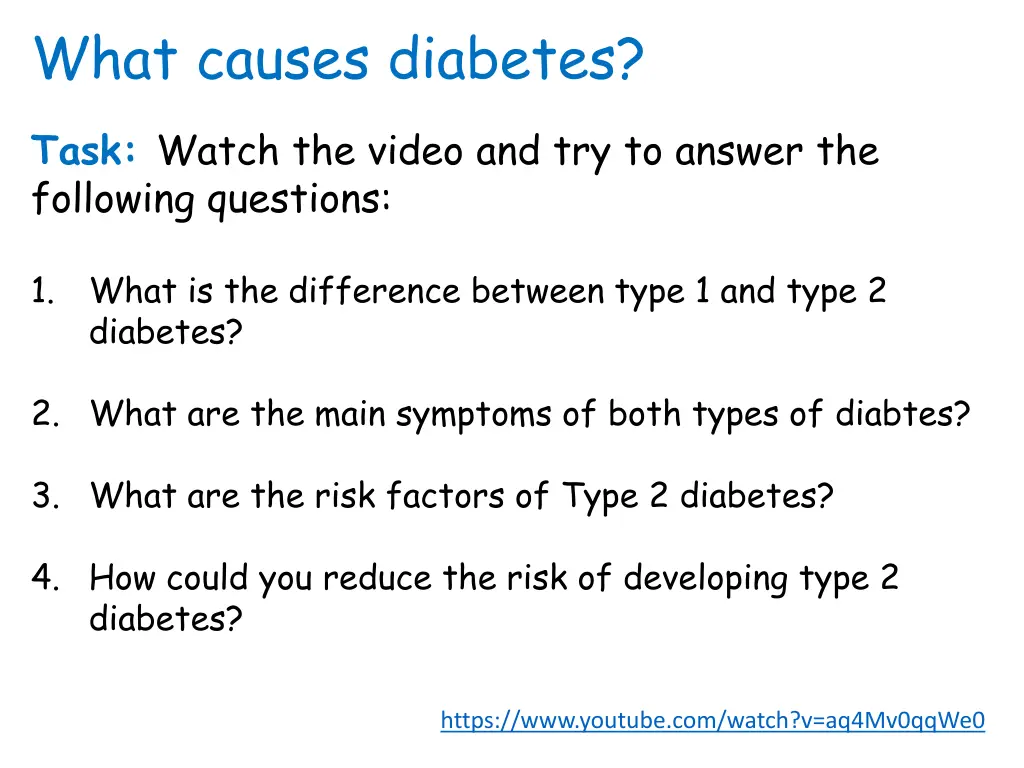 what causes diabetes