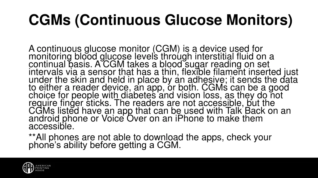 cgms continuous glucose monitors