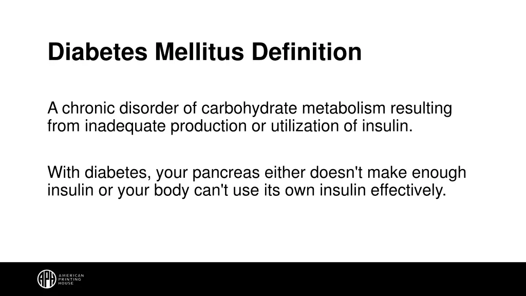 diabetes mellitus definition