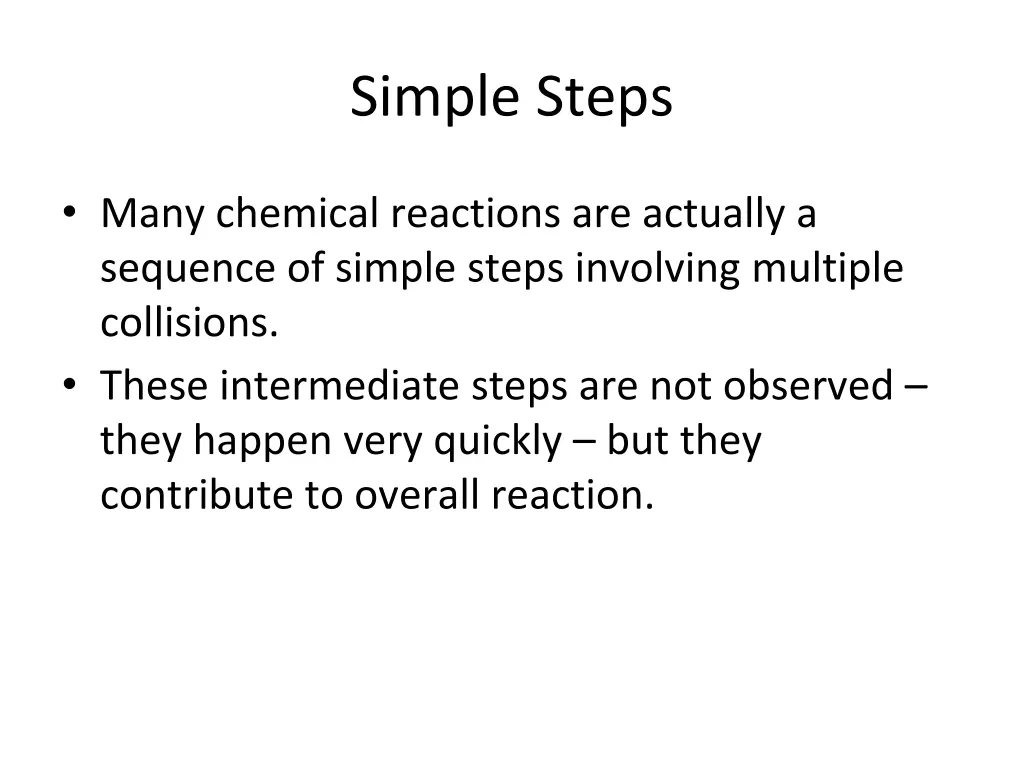 simple steps