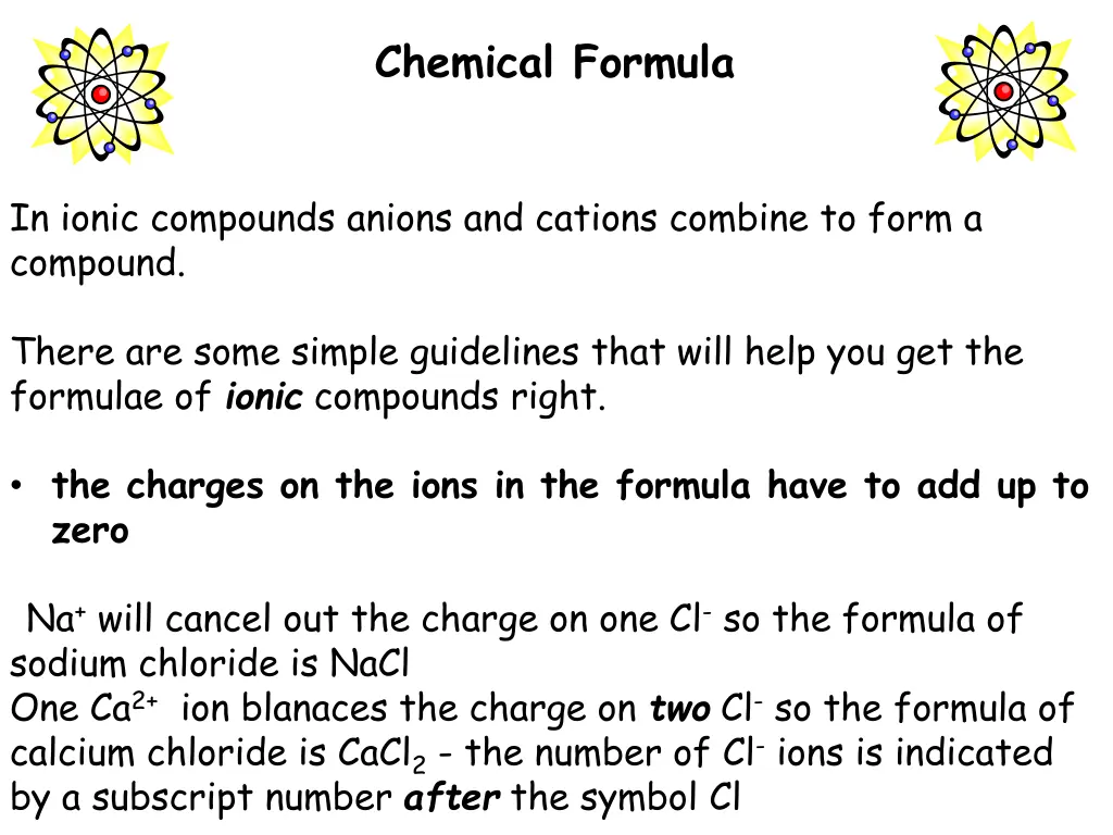 chemical formula