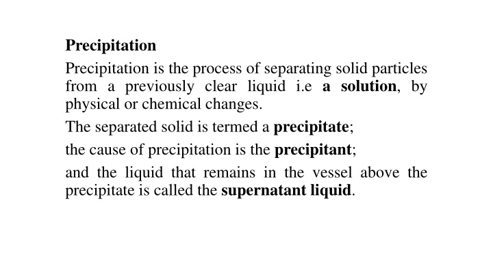 precipitation precipitation is the process