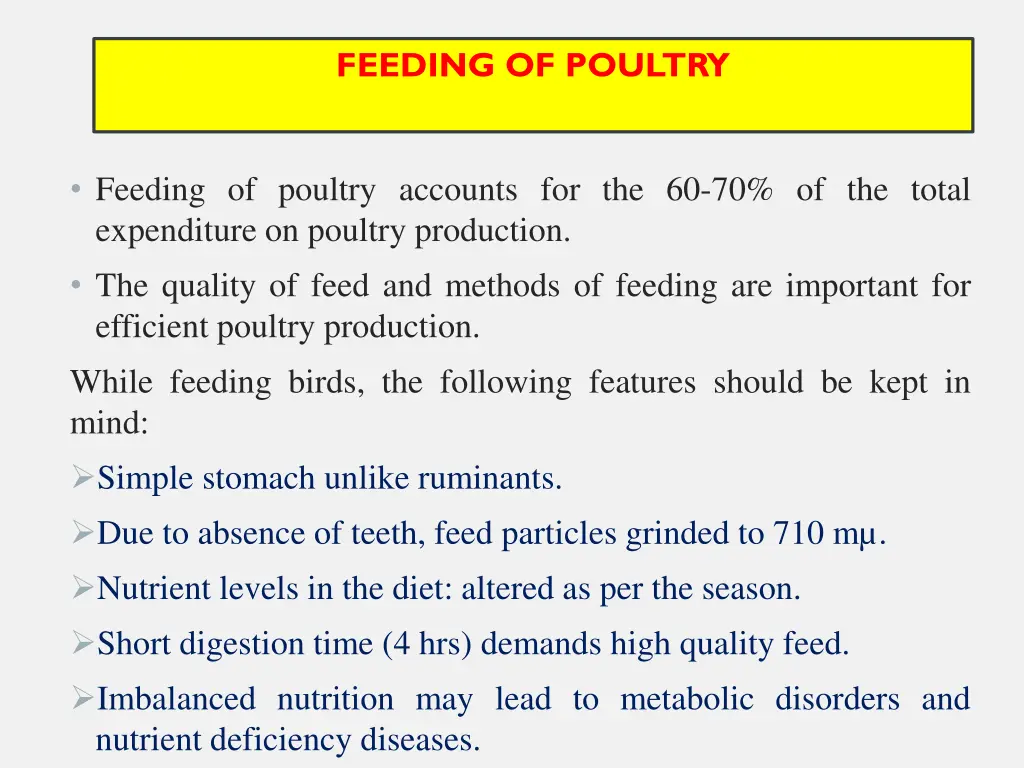 feeding of poultry 1