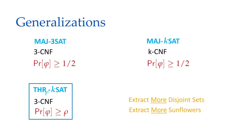 generalizations