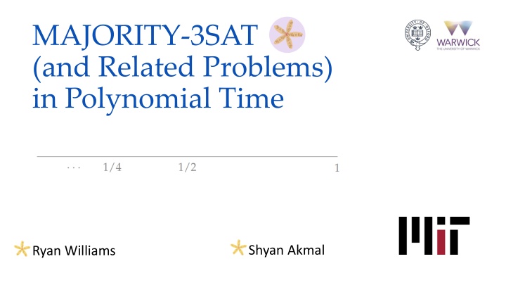 majority 3sat and related problems in polynomial