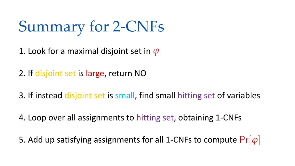 summary for 2 cnfs