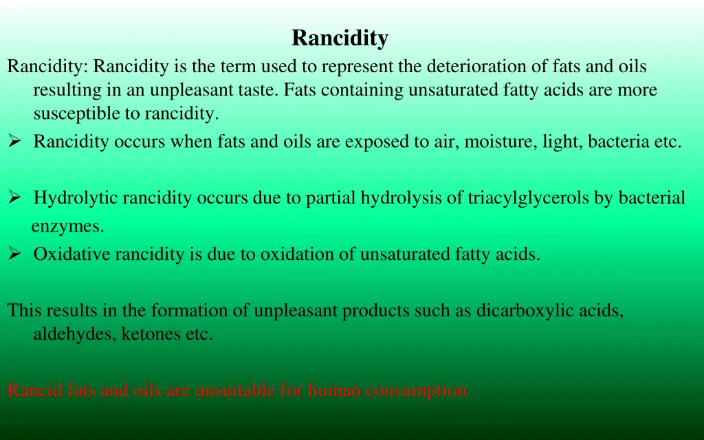 rancidity