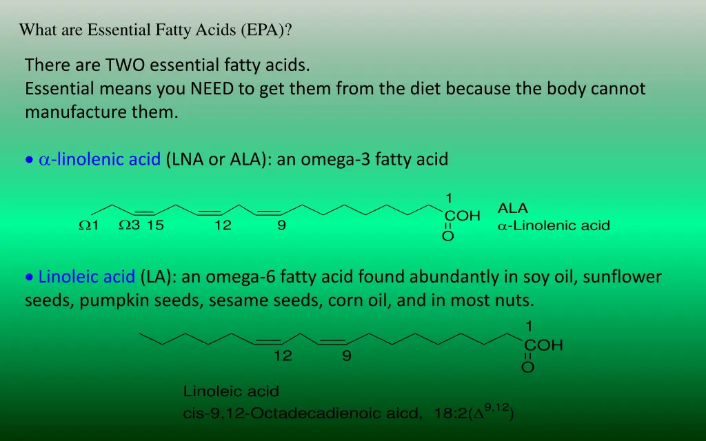 what are essential fatty acids epa