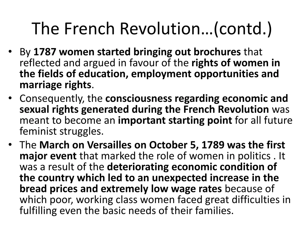 the french revolution contd