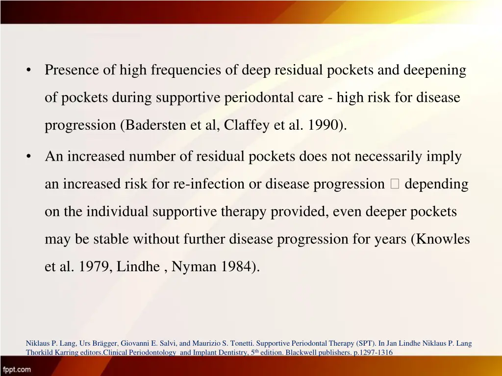 presence of high frequencies of deep residual