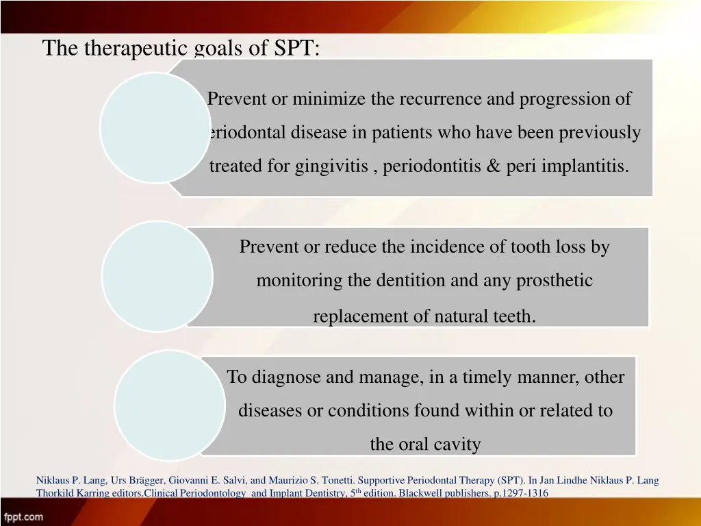 the therapeutic goals of spt