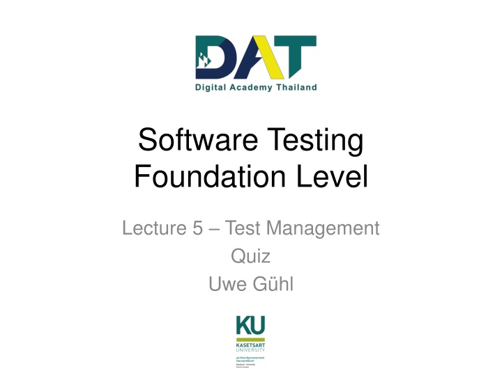 software testing foundation level