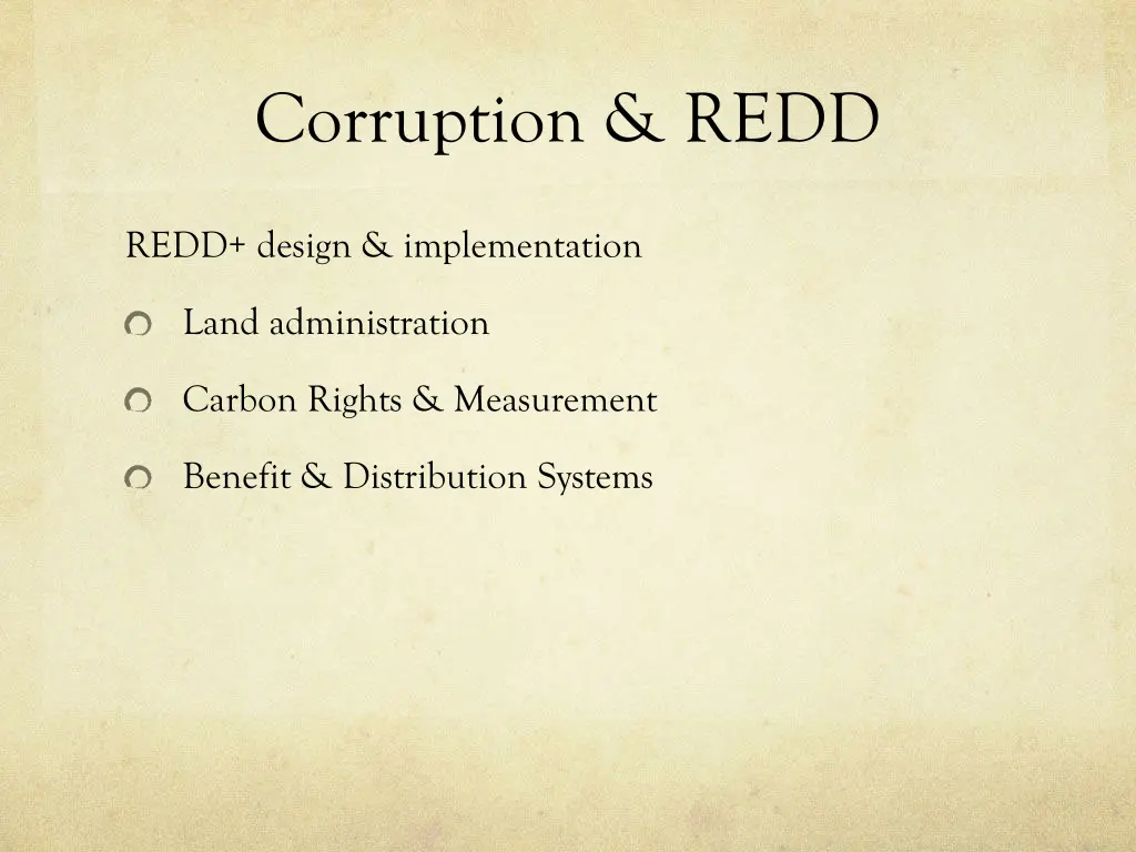 corruption redd