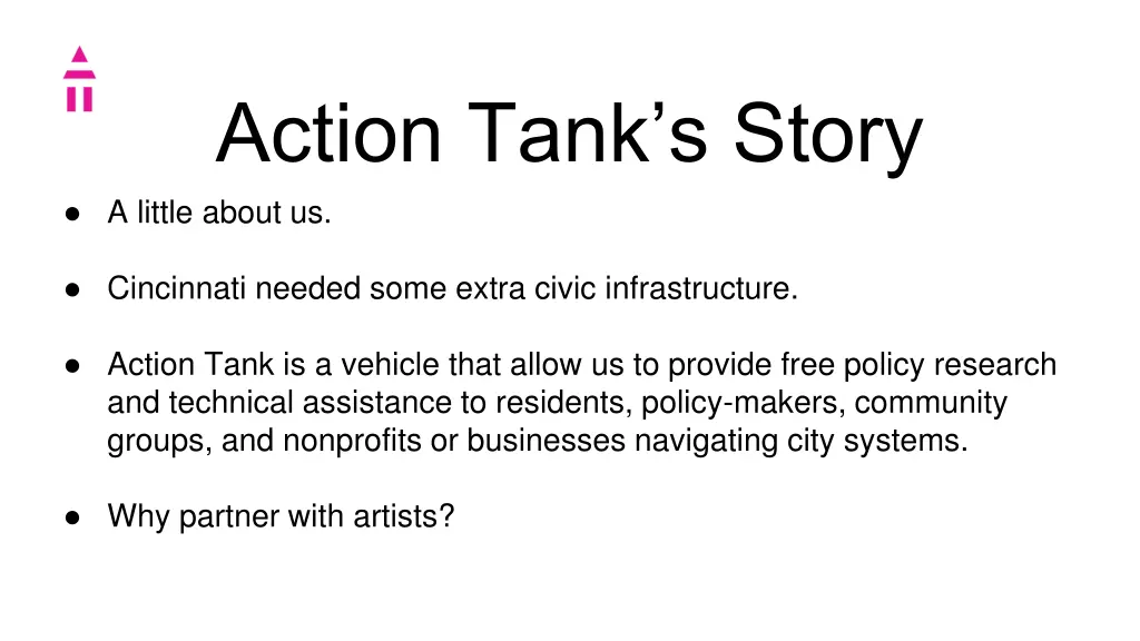 action tank s story a little about us