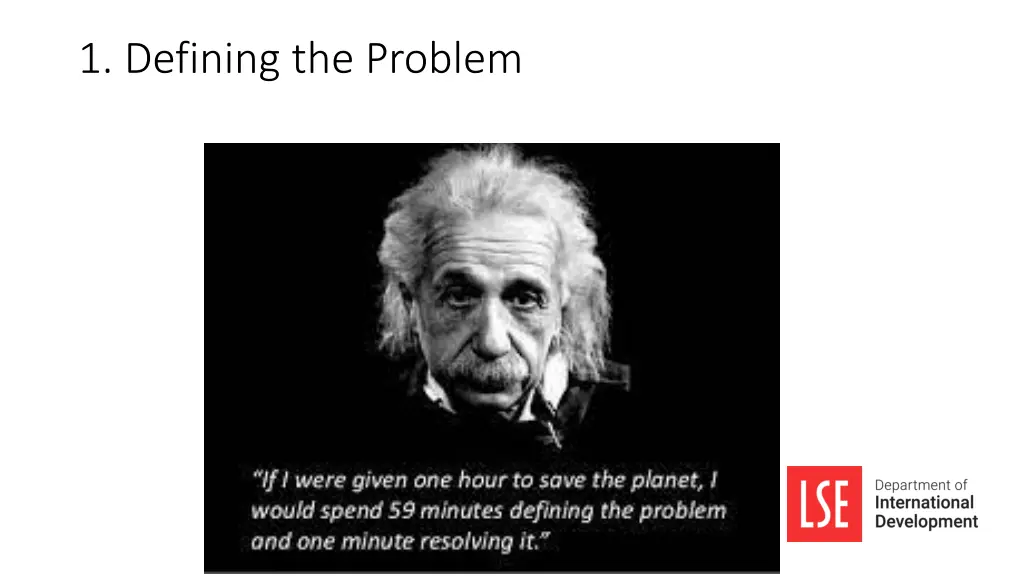 1 defining the problem