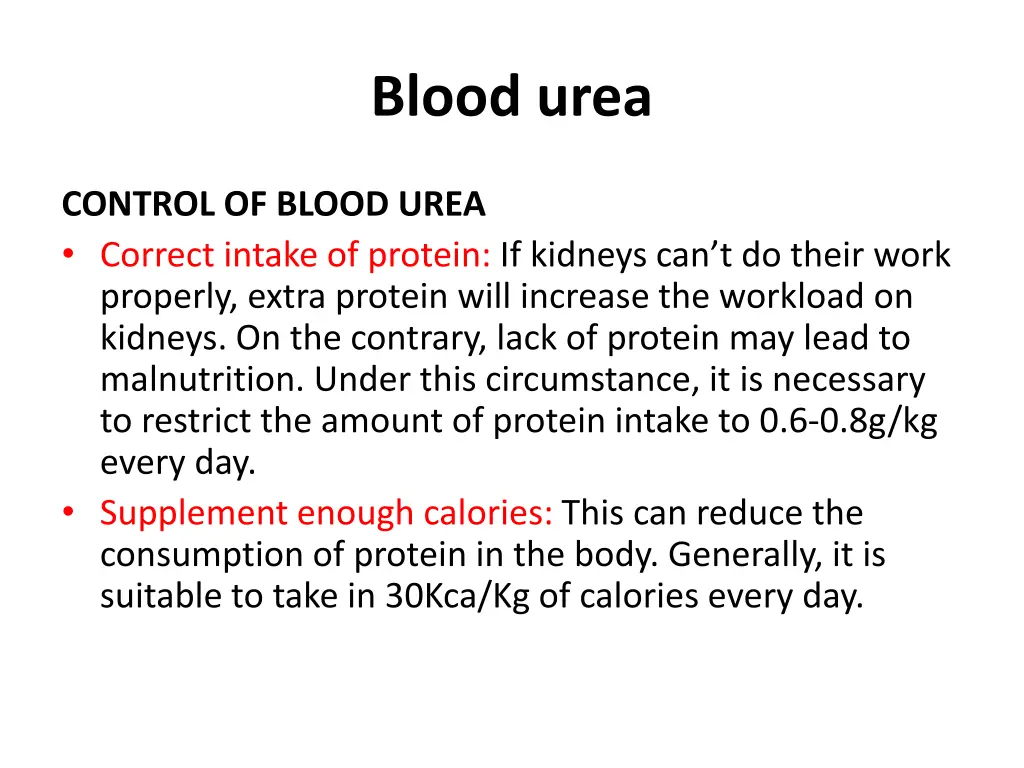 blood urea 6