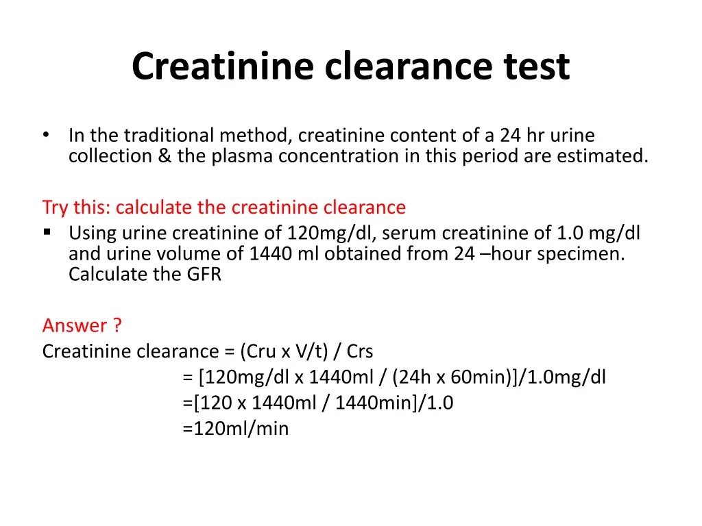 creatinine clearance test 3