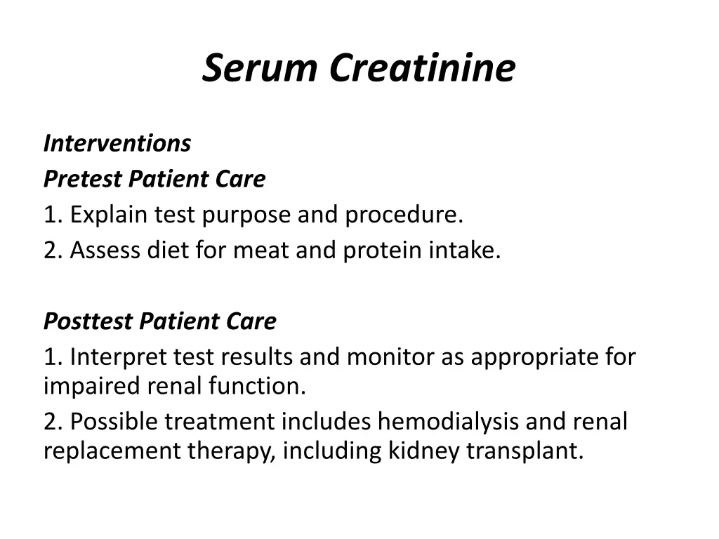 serum creatinine 6