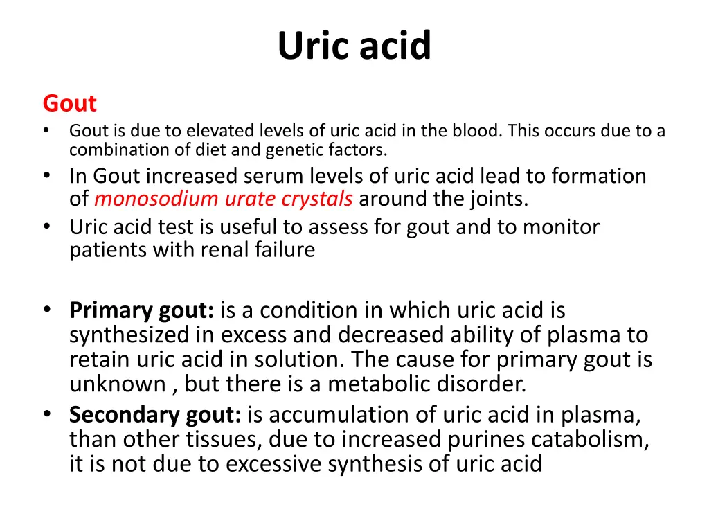 uric acid 6